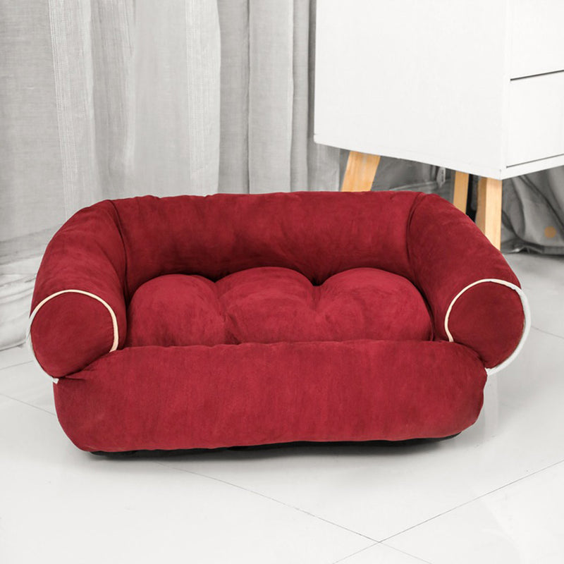 PAWS ASIA Suppliers Suede Eco Friendly Luxury Fluffy Washable Large Dog Bed Pet Sofa