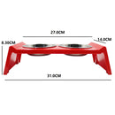 PAWS ASIA Factory Melamine Luxury Unique Stainless Steel Double Dog Bowl With Stand Pet Feeding