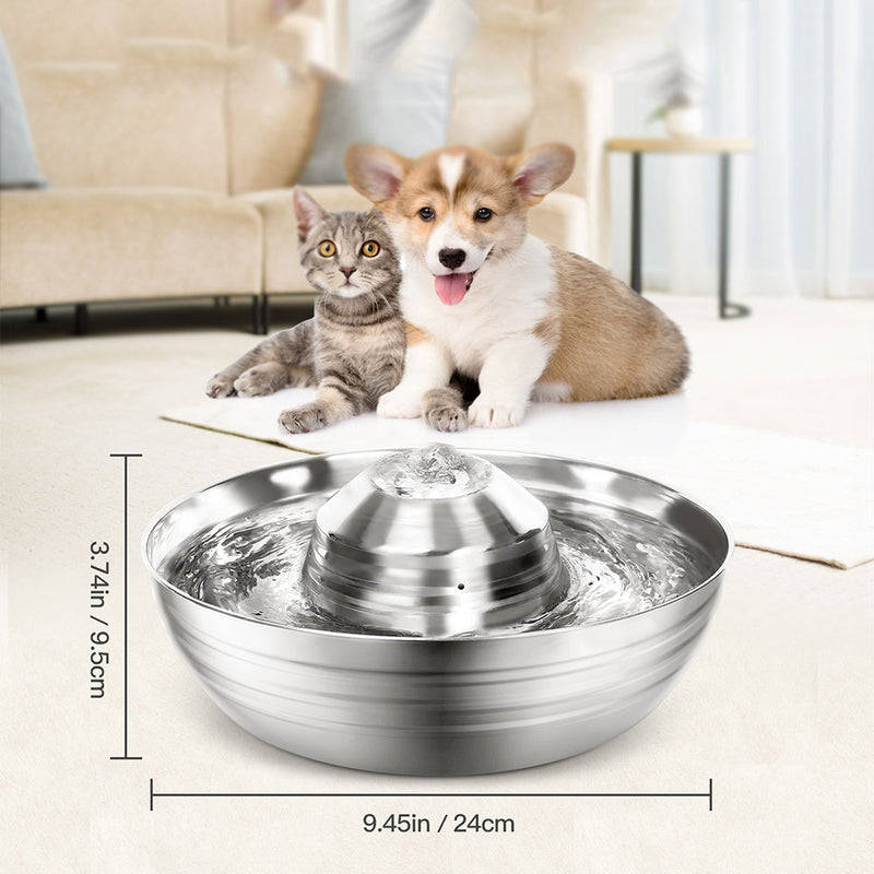 PAWS ASIA Manufacturers Ring 360 Degrees Dog Cat Automatic Pet Feeder Bowl Water Drinking