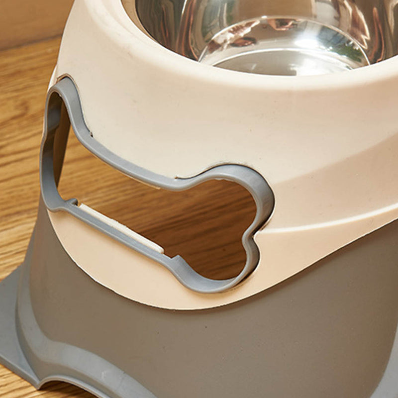 PAWS ASIA Wholesale Stainless Steel Eco Friendly Protect Spine Feeding Dog Bowl With Stand