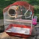PAWS ASIA Lazada Popular Steels Small Outdoor Travel Fancy Canary Bird Cage Carriers WIth Accessories For Sale