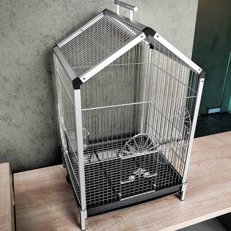 PAWS ASIA Factory Wholesale European Style Luxury Aluminium Finches Vintage Bird Cage With Tray