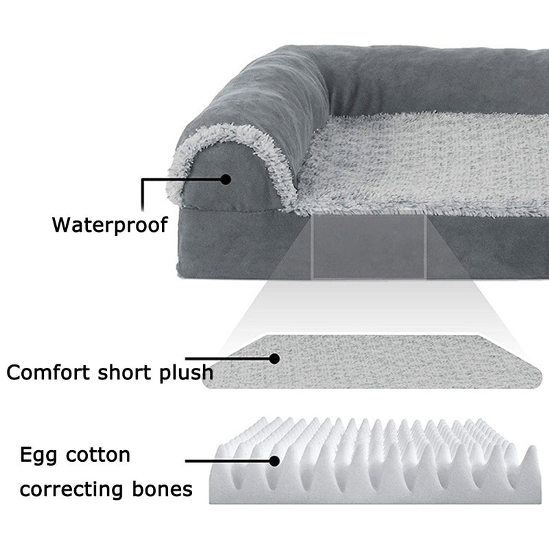 PAWS ASIA Suppliers Premium Luxury Soft Extra Large Waterproof Dog Orthopedic Bed Sofa