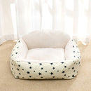 PAWS ASIA Manufacturers Luxury Fancy Eco Friendly Plush Fluffy Washable Large Square Dog Bed