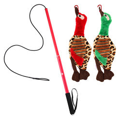 PAWS ASIA Manufacturers Outside Interactive Retractable Training Hunting Funny Stuffed Dog Toys Wand