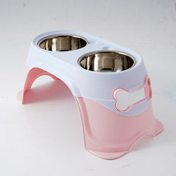 PAWS ASIA Wholesale Stainless Steel Eco Friendly Protect Spine Feeding Dog Bowl With Stand