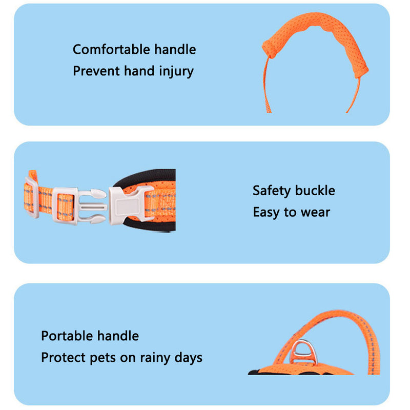 PAWS ASIA Factory Breathable Mesh Reflective Luxury Dog Leash Harness Vest With Handle