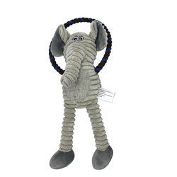 PAWS ASIA Factory Eco Friendly Squeaky Interactive Plush Small Animal Cotton Rope Dog Toys