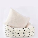 PAWS ASIA Manufacturers Direct Sale Newest Pet Sofa Style Padded Medium Washable Cozy Square Dog Bed Cat