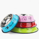 PAWS ASIA Suppliers Stainless Steel Multi Color Custom Print Pet Feeder
