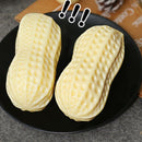 PAWS ASIA Wholesale Durable Eco TPR Peanut Indestructible Teeth Cleaning Dog Chew Toys With Squeaker