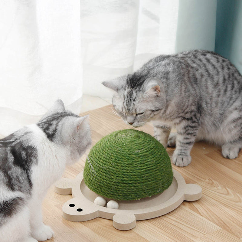 PAWS ASIA Manufacturers New Design Sisal Cute Happy Turntable Cat Toy Kittens Play