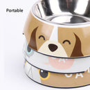PAWS ASIA Suppliers Printing Customize Melamine Outdoor Portable Feeding Food Dog Bowl Cat