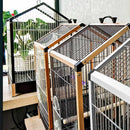 PAWS ASIA Factory Wholesale European Style Luxury Aluminium Finches Vintage Bird Cage With Tray
