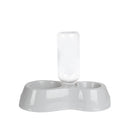 PAWS ASIA Wholesale Plastic 2 In 1 Water Bottle Double Dog Bowl Cat Eating Drinking