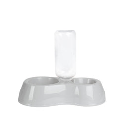 PAWS ASIA Wholesale Plastic 2 In 1 Water Bottle Double Dog Bowl Cat Eating Drinking