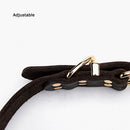 PAWS ASIA Suppliers Hot High Quality Luxury Thick Genuine Cowhide Leather Dog Collar
