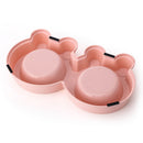 PAWS ASIA Suppliers Portable Stainless Steel Cute Double Small Dog Bowl Cat Food Water Feeding