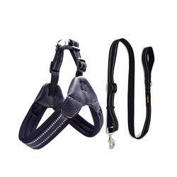 PAWS ASIA Factory Reflective Breathable Mesh Tough Tactical Dog Harness Set