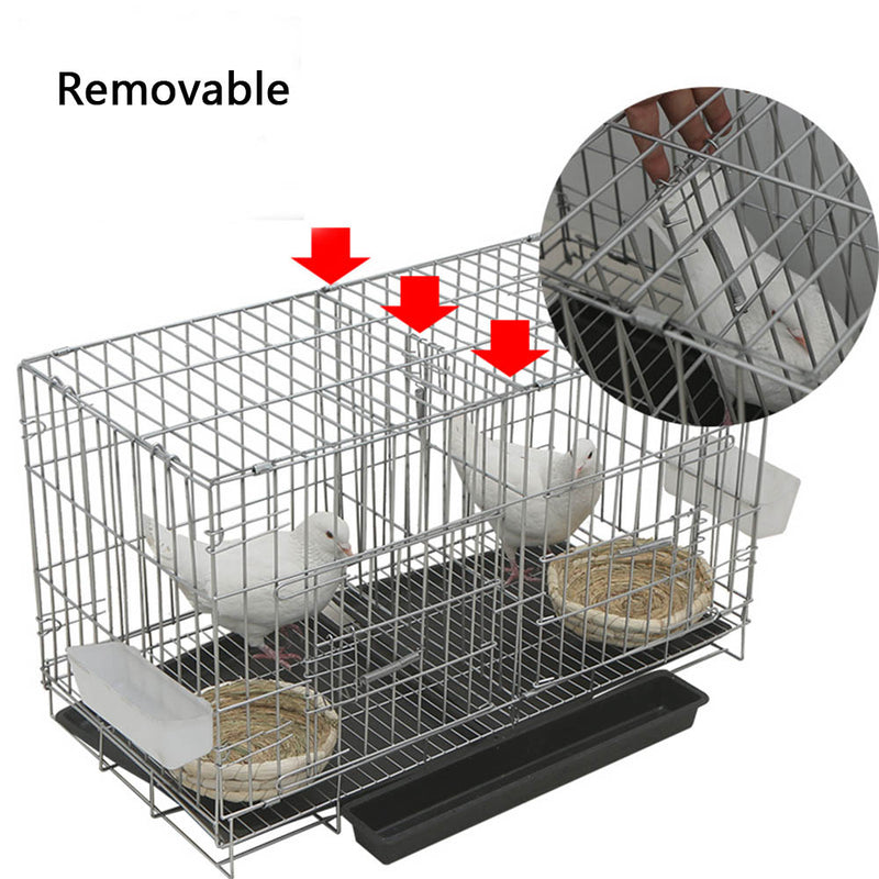 PAWS ASIA Wholesale Foldable Stacked Wire Commercial Pigeon Large Bird Cage For Sale With Tray