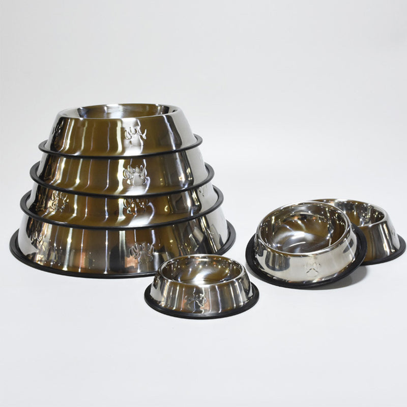 PAWS ASIA Dropshipping Shopee Trend Style Modern Designed  Stainless Non Slip Portable Dog Bowl Water Food