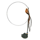 PAWS ASIA Manufacturers Steel Wire Interactive Suction Cup Long Stick Cat Toy With Feather