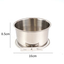 PAWS ASIA Factory Stainless Steel Height Adjustable Portable Pet Travel Transport Feeding Fixed Hanging Dog Bowl