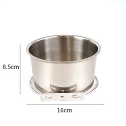 PAWS ASIA Factory Stainless Steel Height Adjustable Portable Pet Travel Transport Feeding Fixed Hanging Dog Bowl