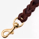 PAWS ASIA Manufacturers Brown Luxury Pure Leather Heavy Duty Dog Leash For Large Dog