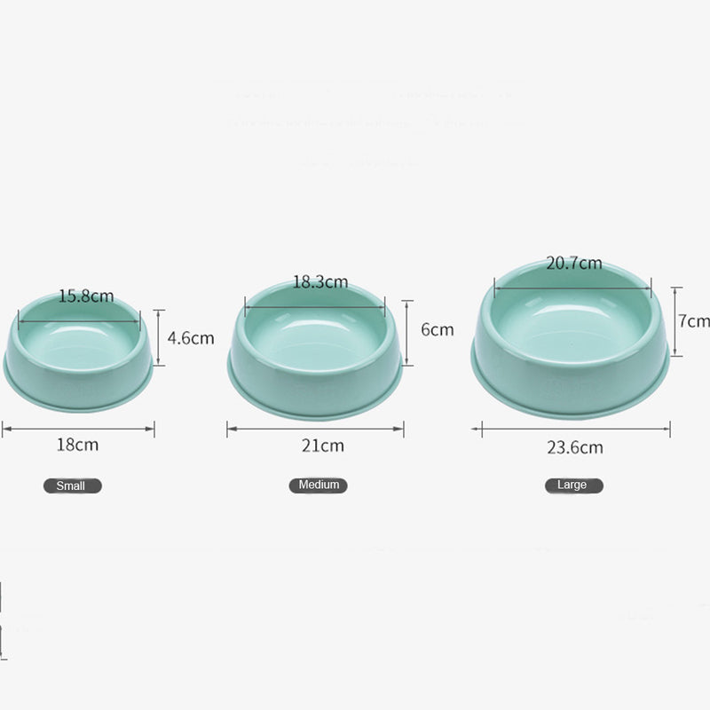 PAWS ASIA Lazada Best Selling Portable Cute Travel Round Feeding Drinking Eco Friendly Plastic Dog Bowls