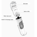 PAWS ASIA Wholesale Pet Outdoor Portable Designed Clear Dog Walk Water Bottle With Filter 330ML