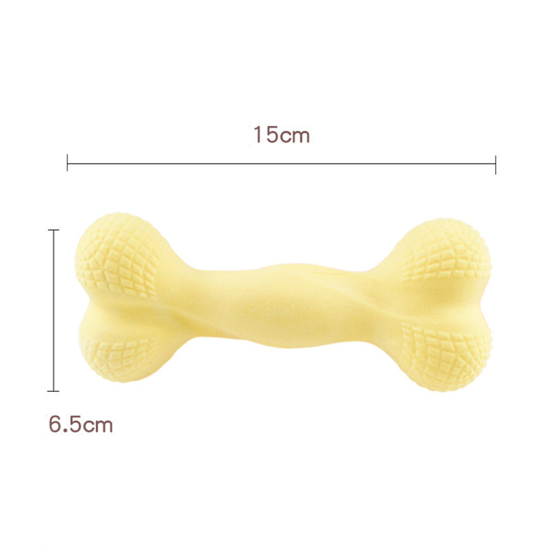 PAWS ASIA Manufacturers Dropshipping Eco Friendly Milk Flavor Chewing Bone Shape TPR Dog Toy