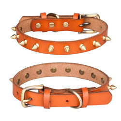 PAWS ASIA Wholesale Leather Fashion Luxury Personalized Anti Bite Spiked Studded Dog Collar Cat
