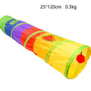 PAWS ASIA Manufacturers Wholesale Summer Indoor Foldable Durable Colorful Motion Cat Toys With Tunnel Roller Long
