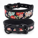 PAWS ASIA Factory Fancy Print Waterproof Thick Colorful Personalized Reflective Large Dog Collar