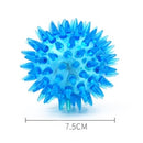 PAWS ASIA Amazon New Rubber Squeaky Glow Exercise Interactive Thorn Pet Toys Ball Dog7