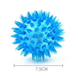 PAWS ASIA Amazon New Rubber Squeaky Glow Exercise Interactive Thorn Pet Toys Ball Dog7