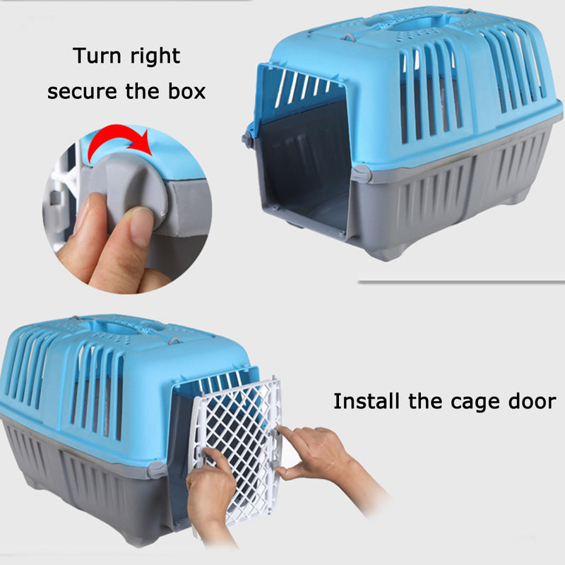 PAWS ASIA Factory Plastic Outdoor Cheap Giant Single Door Cat Dog Cage Carrier For Transport
