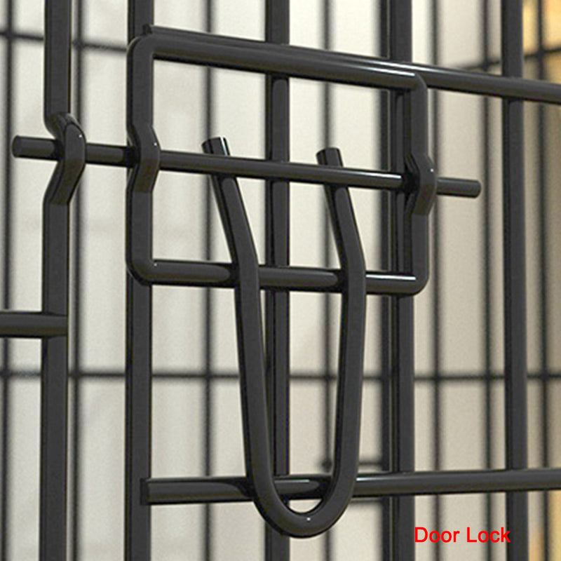 PAWS ASIA Wholesale High Quality Foldable Stackable Heavy Duty Large Dog Cage Metal Kennels With Plastic Tray