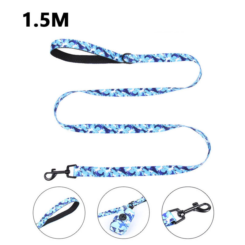 PAWS ASIA Supplier Camo Polyester Mesh Custom Private Label Luxury Dog Harness Set With Poop Bag And Bow tie