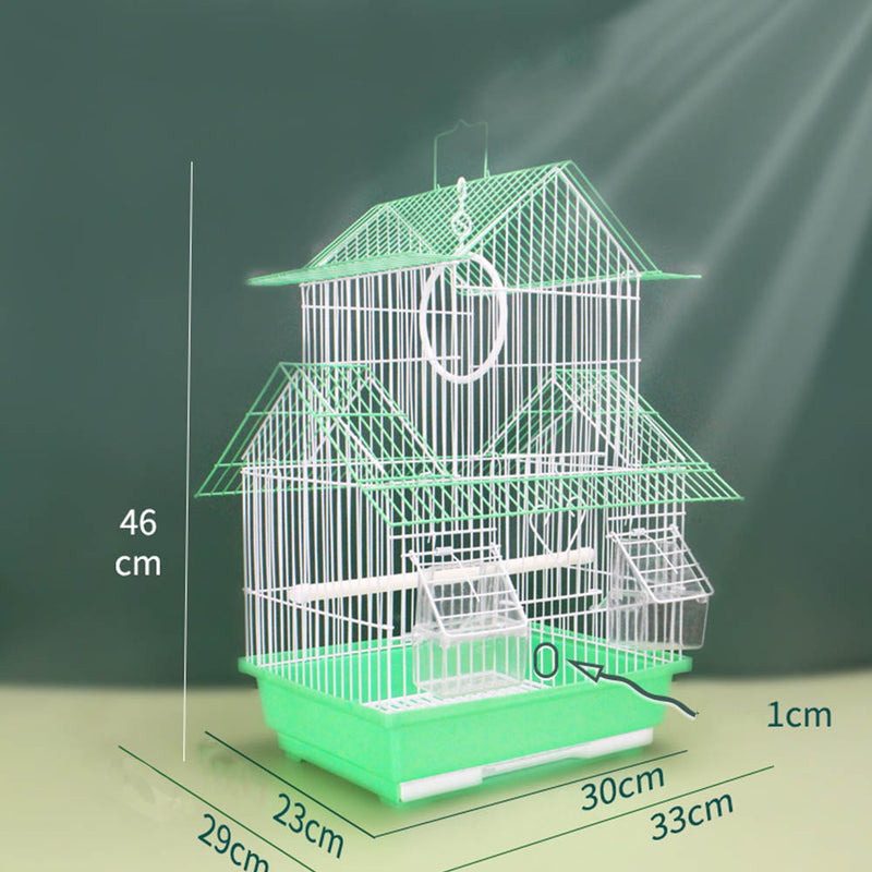 PAWS ASIA Wholesale Small Hanging Breeding Standing Bird Cage With Tray Aviary For Finches