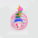 PAWS ASIA Amazon New Popular Plush Colorful Silent Rolling Cat Mouse Toy Ball9
