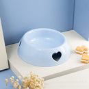 PAWS ASIA China Factory Blue Plastic Portable Round Feeding Cat Dog Bowl For Food Water3