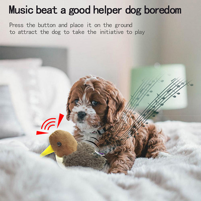 PAWS ASIA Suppliers Fluff Cute Shape Interactive Squeaky Funny Plush Electric Robot Walking Dog Toys