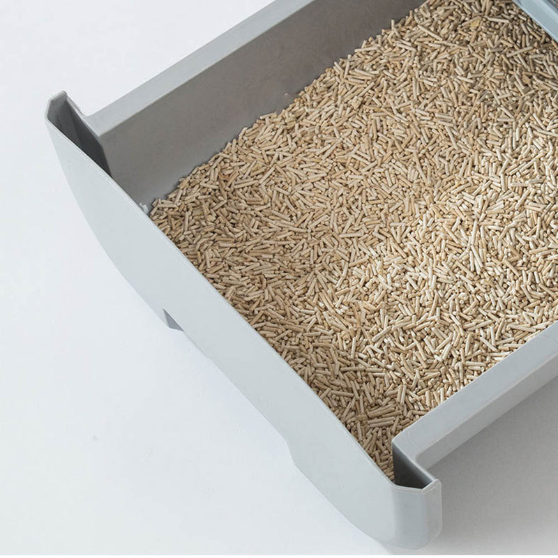 PAWS ASIA Suppliers Multifunctional Expandable Enclosed Large Drawer Type Cat Litter Box With Scratcher