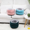 PAWS ASIA Ebay Top Sale Winter Deluxe Outdoor Portable Pink Warm Cave Cat Kennel Dog