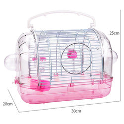 PAWS ASIA Wholesale Plastic Transparent Luxury Dwarf Hamster Accessories Cage