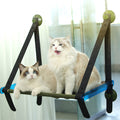 PAWS ASIA Suppliers Foldable Elevated Suction Cup Hanging Calming Cat Bed Window Hammock