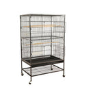 PAWS ASIA Manufacturers Easy Clean Double Layer Large Parrots Big Bird Cage With Tray And Wheel