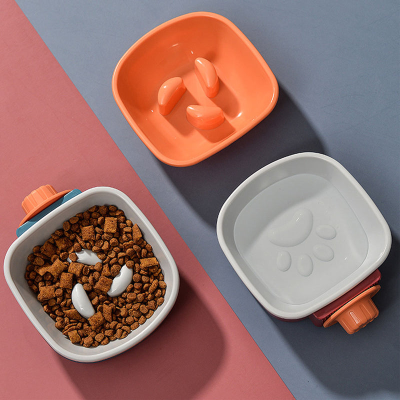 PAWS ASIA Factory Direct Sale Travel Anti Choking Slow Eating Hanging Pet Bowl Dog Cat